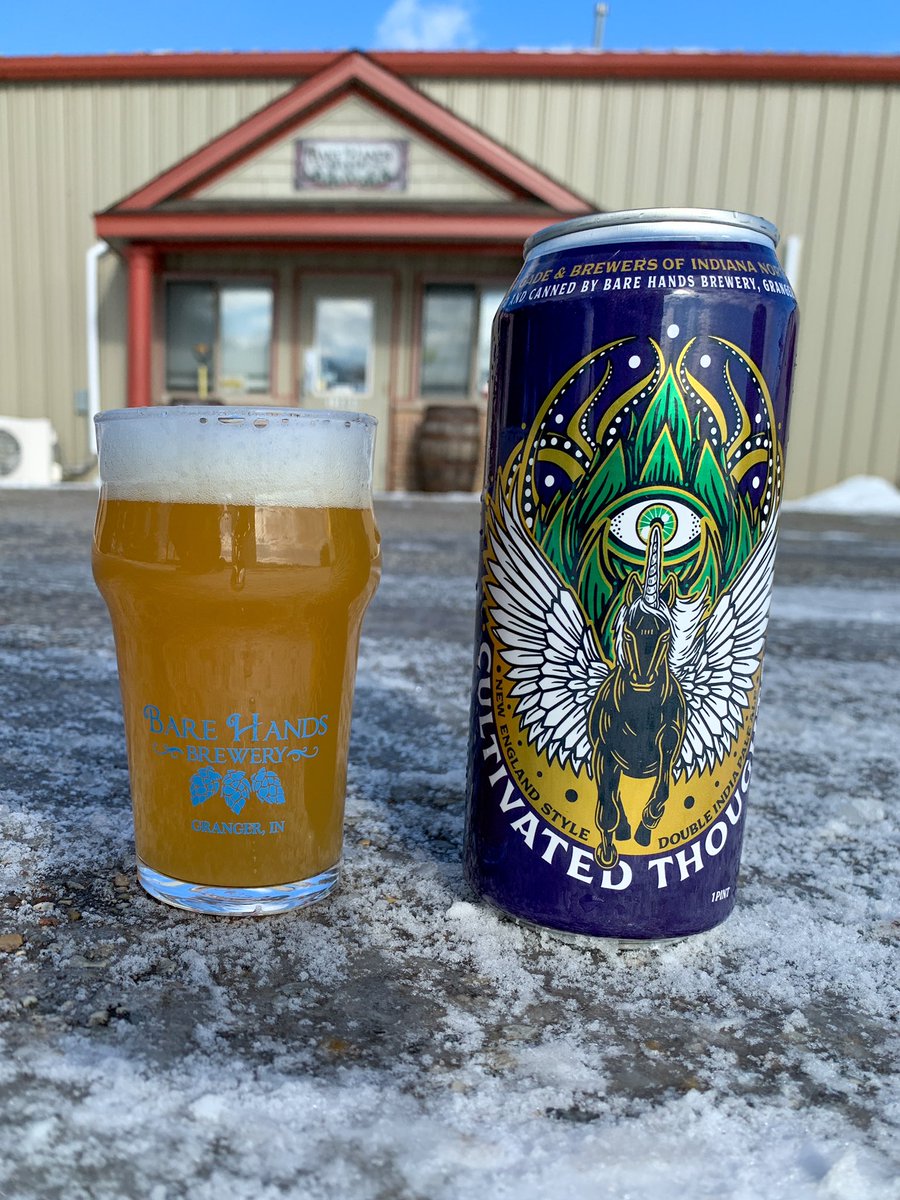 DrinkIndiana's tweet image. Beyond excite to share a sneak peek of this years @INBeerBrigade release Cultivated Thoughts! Brewed on location @Barehandsbrew in collaboration with the Brewers of Indiana Guild North Region Breweries. Look for this 🔥 New England Style DIPA premiering at #IndyWinterfest!