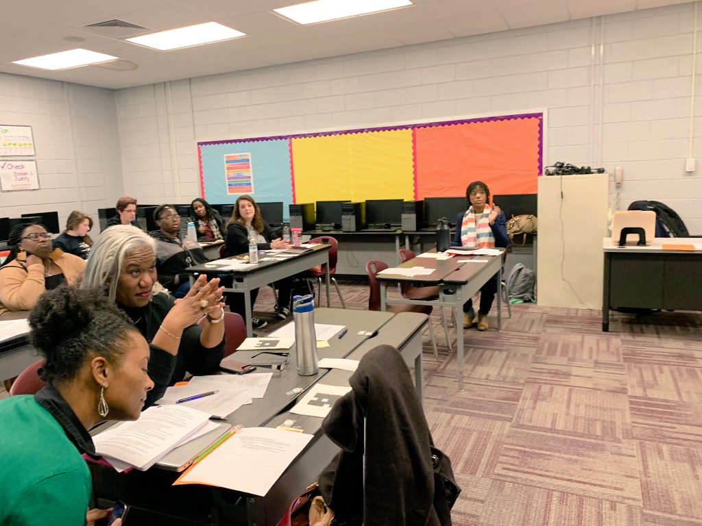 Crystal_Noles's tweet photo. BCSD CIP Data Day at Weaver Middle School was a success! Thank you to each of our Faculty and Staff members for engaging in authentic and honest analysis of our Continuous Improvement Plan using the GLISI Protocol "Making Action Steps Actionable". 
#NolesLeadWithExcellence https://t.co/uZ7Ahj4mTw