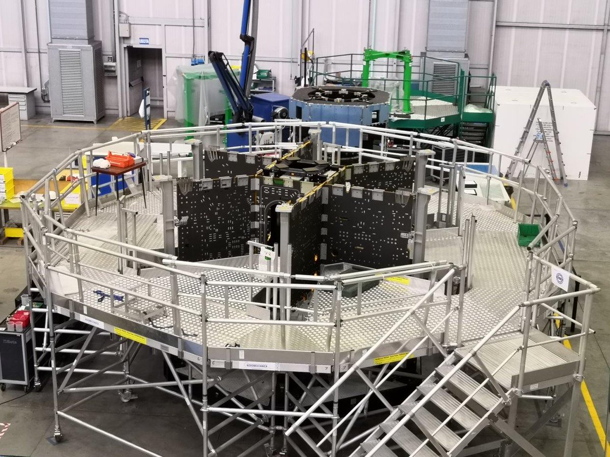 NASA_Orion's tweet image. The first woman and next man will land on the surface of the Moon on #Artemis III. The @esa service module for this mission is now being assembled at @Thales_Alenia_S in Turin, Italy. Take a look at how we are going to the Moon: youtube.com/watch?v=_T8cn2…
