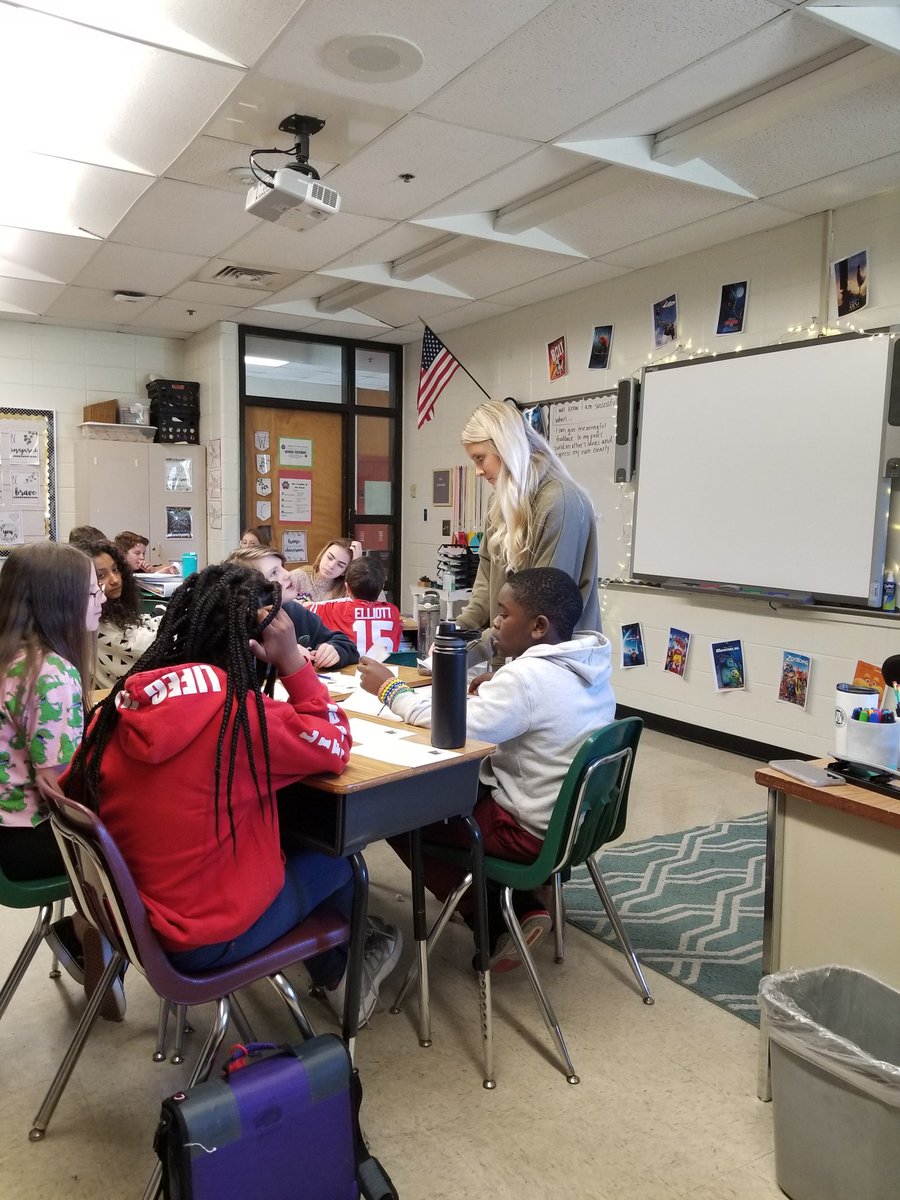 WMSBarker's tweet photo. Great opportunity for our NTIP teachers to have @tmnoe on campus today! Great coaching conversations with clear goals for the future! @WoodstockMS is fortunate to have these amazing teachers start their careers with us! @BreonMoore @kendrastewartt1 https://t.co/JCr6vAieaY
