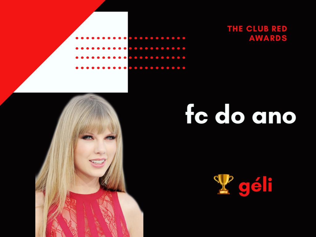 theclubred's tweet photo. and the award goes to...
encarnando a própria taylor nas premiações, a loirinha vence sua segunda categoria em seguida com o prêmio de fc do ano
o jabá foi forte?
#TCRAs https://t.co/G62hhmaDFb