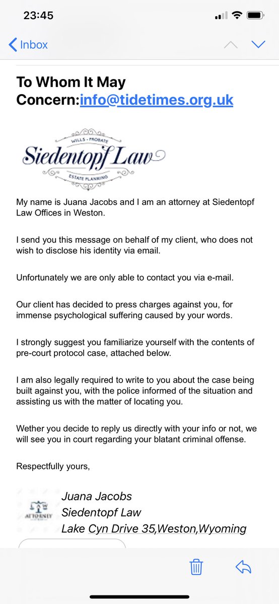 OK this is a new one. 
(Phishing email, dodgy attachment)