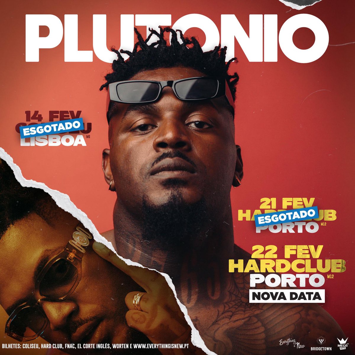 Coliseu de Lisboa e primeira data do Hard Club esgotados, bilhetes à venda para 22 Fev. Obrigado a todos 🌹