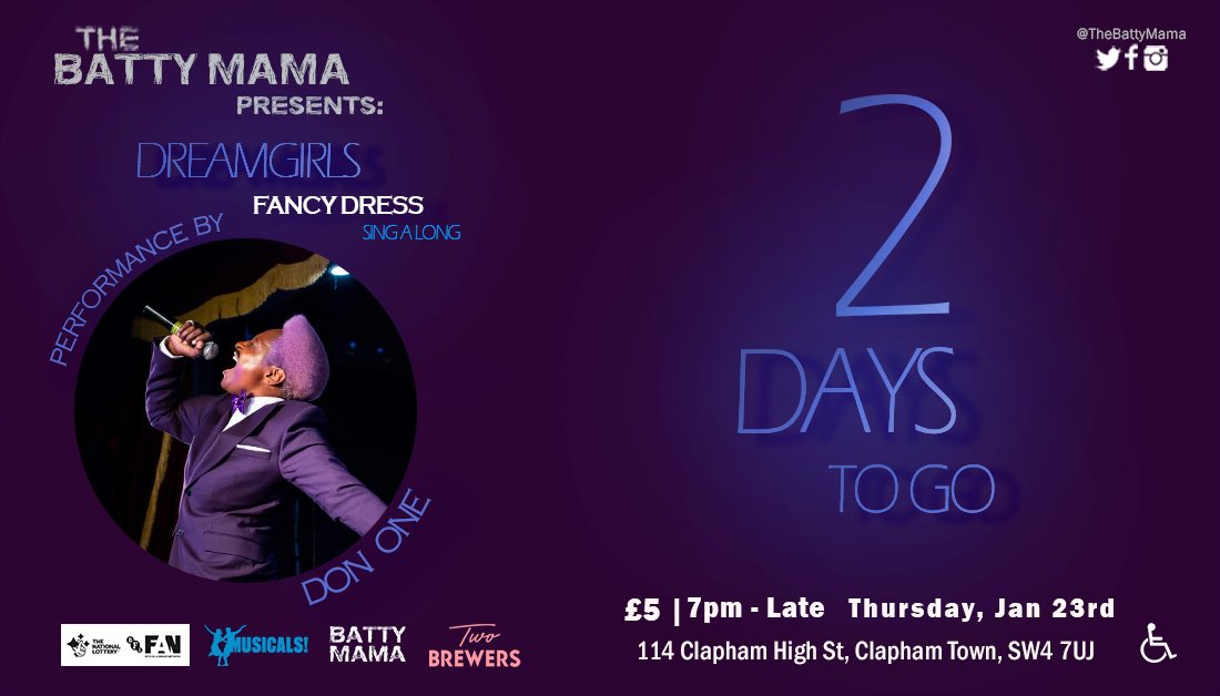 thebattymama's tweet photo. Come down this Thursday Jan 23rd for our #BFIMusicals seasons’ #BlackQueerstravaganza #Dragalong to the 2006 Oscar nominated #DreamGirls!!! Fancy Dress: #Disco #Dandy #Glitter #Sequins #Drag - https://t.co/Zt0D8TQaTS https://t.co/7ZSRiOm8Mn