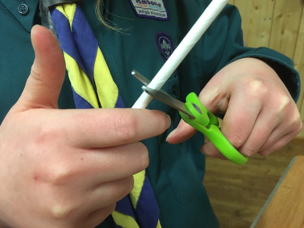 Our scouts are building rockets tonight #skillsforlife