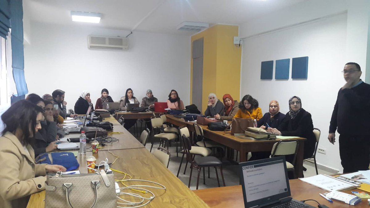 CONFIDEproject's tweet photo. Today on the 21st of January 2020 took place the second day of training the trainees session (Confide project) at the Faculty of Medecine of Monastir: the Public health Research Module. https://t.co/ZBRkbYu9Nd