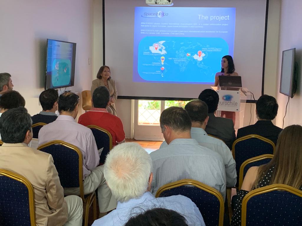 Eurochile_'s tweet photo. 👉Empresas chilenas se reúnen con sus pares europeos de la misión empresarial Aerospace Valley que se desarrolla en Eurochile. 🇪🇺🇨🇱
#AerospaceValley @AerospaceValley #Space2idgo
@permagro @Pleione_Energy @pixstart_io @aleriontec https://t.co/f7NB9JhFHs