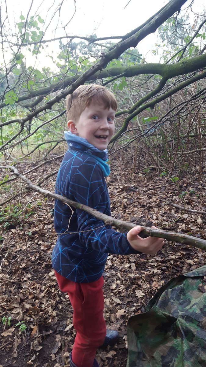 BranchingOutUH's tweet photo. Cherry enjoying an afternoon in the woods @UptonHeathCE #forestschool #funtimes https://t.co/1nOUkQYsmR