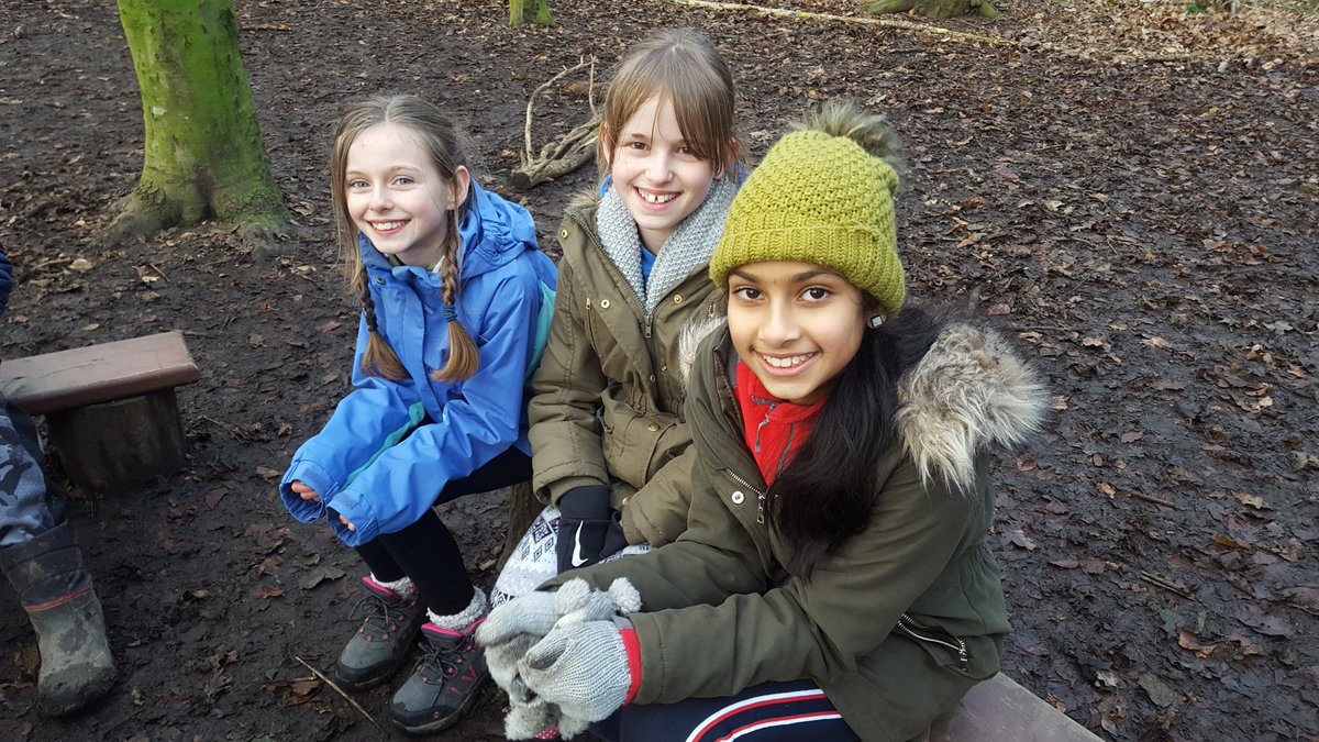 Cherry enjoying an afternoon in the woods <a href="/UptonHeathCE/">Upton Heath CE Primary School</a> #forestschool #funtimes