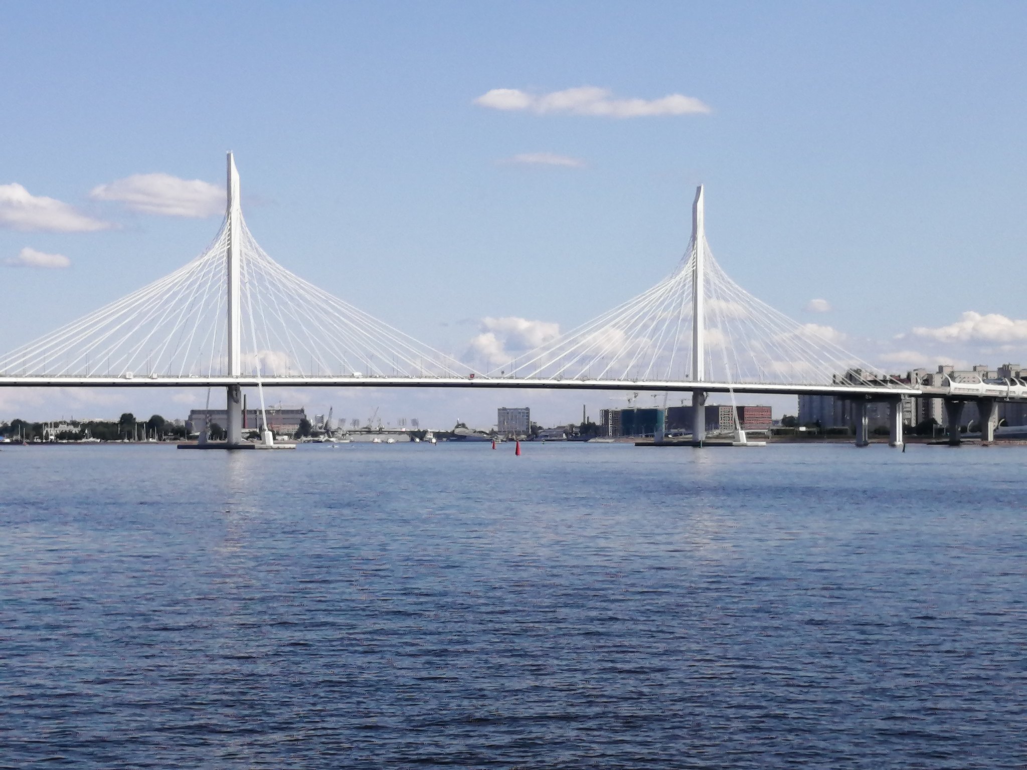 Вантовый мост Санкт-Петербург Крестовский остров