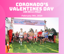 ??For the LOVE of Savings- 10% off just for you ??and Beat the Price Increase for Double Savings!Coronado Valentine's Day 10K, 5K &amp; 1 Mile RunSunday February 9th conta.cc/38q8VlW