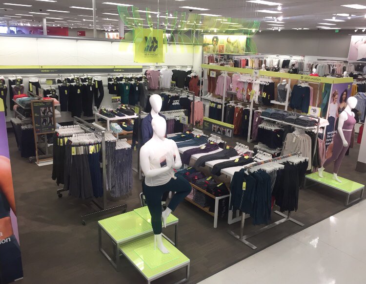 We are set and ready to rock-Huge recognition to the team who helped set Women’s All In Motion. Standards, lighting, and a whole department flip flop came together seamlessly. Catch us, if you can, cuz we’re all in motion at Sayville! 🏃🏻‍♀️👟✨