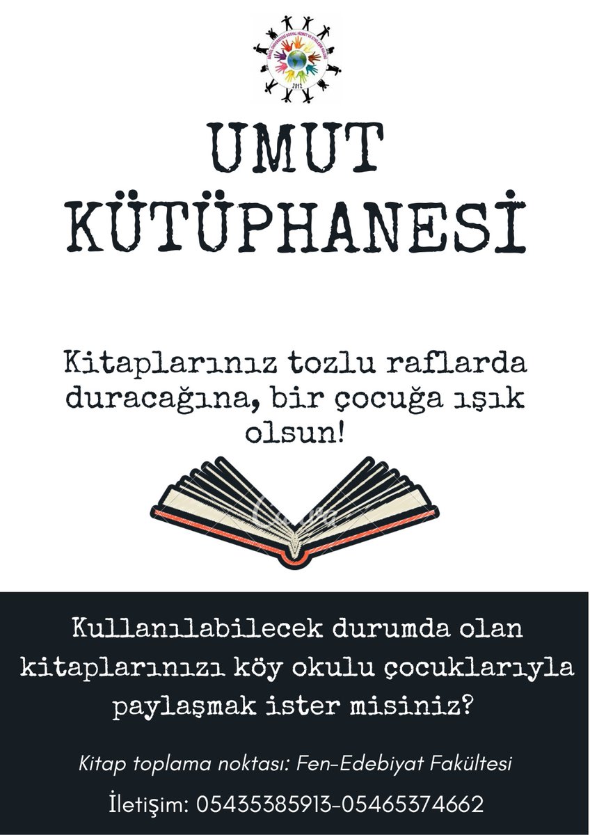 Köy okuluna kütüphane açmak istiyoruz ve herkesin desteğini bekliyoruz. İletişim numaralarından ulaşabilirsiniz 😊📚