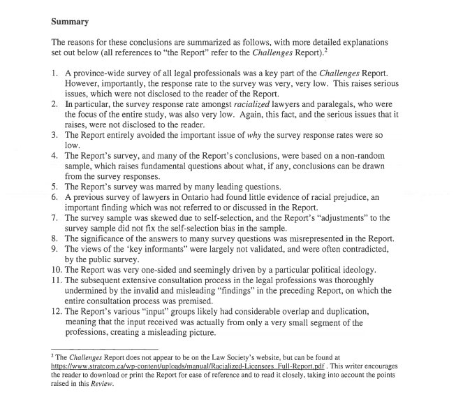 FullStopTeam's tweet photo. "96% of racialized lawyers and paralegals chose
either to not answer the question, or answered but did not agree." #ChallengesReport
⬇️READ THE FULL REPORT HERE⬇️
https://t.co/bV3UPzaKtb https://t.co/iFuISm9dm4