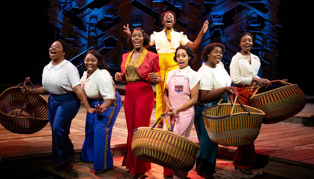 HancherUI's tweet image. The Tony Award-winning musical The Color Purple is coming to Hancher! Described as &quot;a direct hit to the heart,&quot; the story about a young woman&apos;s journey to love and triumph in the American South has three shows at Hancher this weekend. Buy tickets here: bit.ly/2RiEkkJ