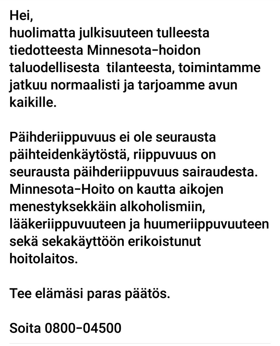 MinnesotaHoito's tweet photo. https://t.co/GGQ2I68FUN