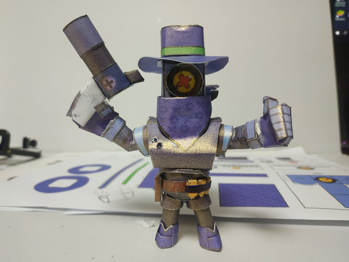 PLAYCra98002154's tweet photo. #브롤스타즈 #리코셰 #ricochet #브롤스타즈만들기 #papercraft #종이모형 #페이퍼크래프트 #브롤스타즈피규어 #브롤스타즈팬아트 #브롤스타즈캐릭터 #brawlstarsfanart  #brawlstarsskins #brawlstarsart #origami
#ブロスタ #ricochet

need to rebuild gun https://t.co/FYTdkTHTSz