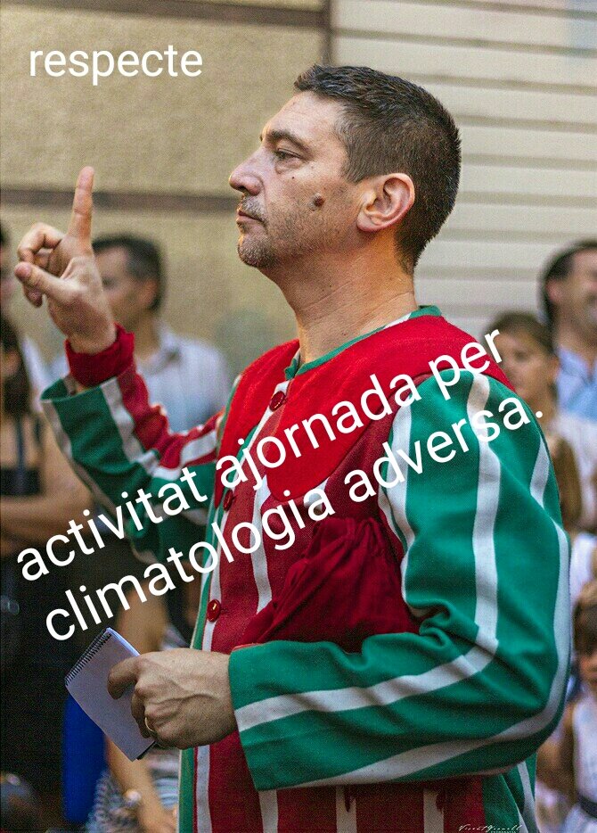 La visita del mestre Joan Nàcher, prevista per a hui, demà i dijous vinent (21, 22 i 23 de gener), dins del projecte Muixeranga a l'Escola, queda ajornada per raons climatològiques, fins nou avís.

Disculpeu les molèsties.