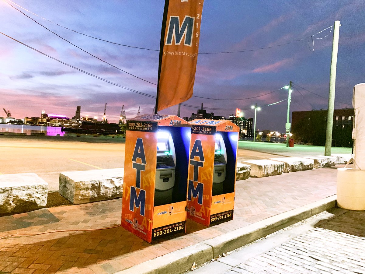 StarMobileATM's tweet photo. #MOBILEATMINACTION Get in on the fun and reserve yours now at https://t.co/Bvijw79mdB!

#atms #eventatms #eventrentals #events #eventplanning #eventtips #baltimoreevents #marylandevents #dmvevents #eventpromoters #festivals #indoorevents #outdoorevents #reserveyouratm https://t.co/yUhQ9u7NUm