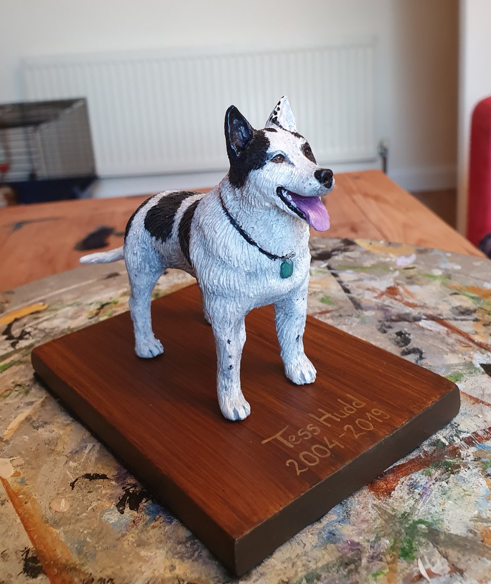 Memorial sculpture commission of Tess who sadly passed away in December.

Pet sculptures available at aleksartemporium.com etsy.me/1TP0O7J 
£120-£145

#aleksartemporium #petsculpture #doglovers #dogsculpture #dog #dogmemorial #memorialsculpture 
#craftsuk #handmadeuk