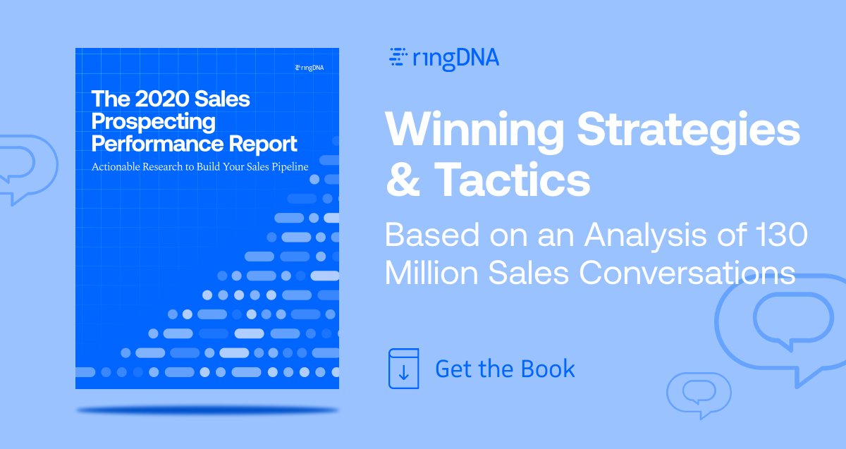 revenue_io's tweet image. 12 seconds. Top sales performers have talk streaks that average only 12 secs. 
They will speak for up to 72 secs, balance with more listening.
What does this mean for your sales team? Find out in our Sales Prospecting Performance Report: ringdna.com/whitepapers/20…
#ringDNA #Sales