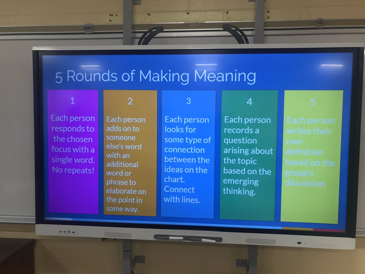 dmammolito's tweet image. Using #makingmeaning #thinkingroutine to explore the idea of differentiating instruction for ALL learners @MichelleMaWalsh @donnadefreitas