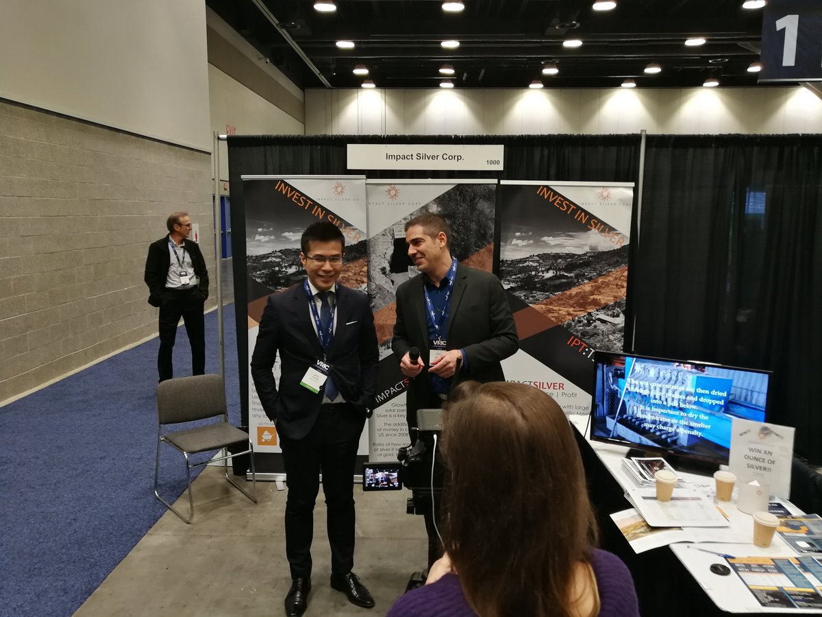 CapitalJemini's tweet photo. #Arcadiaeconomic interviews @IMPACT_Silver at #VRIC2020 meeting with management. #silver #mining #preciousmetals $IPT.TO $ISVLF #Mexico #Investment #smallcap #profit #finance @ArcadiaEconomic @Cambridge https://t.co/JK2OAu4yBj