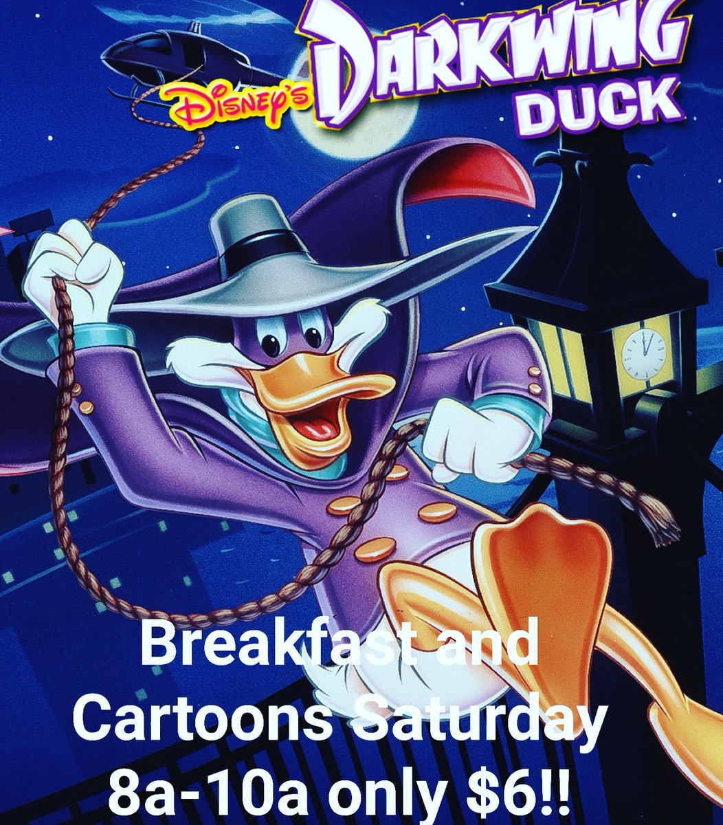 The_Beltonian's tweet photo. Breakfast Saturday 8a-10a only $6 with Darkwing Duck! Plus, mimosas!

#Belton
#BeltonTX
#TempleTX
#CentralTexas
#DarkwingDuck
#UMHB
#FtHoodTX
#DowntownBelton
#BreakfastInBelton
#BeltonLake
#LakeBelton
#Cartoons
#SaturdayMorningCartoons
#Breakfast
#BreakfastAtTheBeltonianTheatre https://t.co/kRAumWbWHM