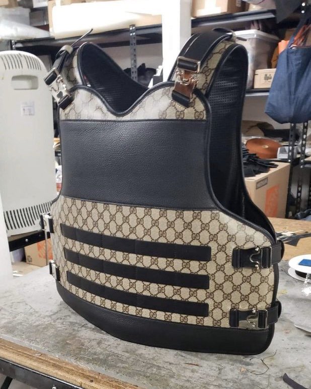 Sheron Barber on X: Custom @gucci plate carrier I made from a