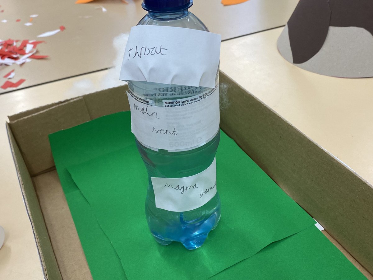 porchester's tweet photo. What did the children create with the resources they were given?
Labelled 3D models of volcanoes that they then took outside and ‘erupted’. https://t.co/3rllTs06ZA