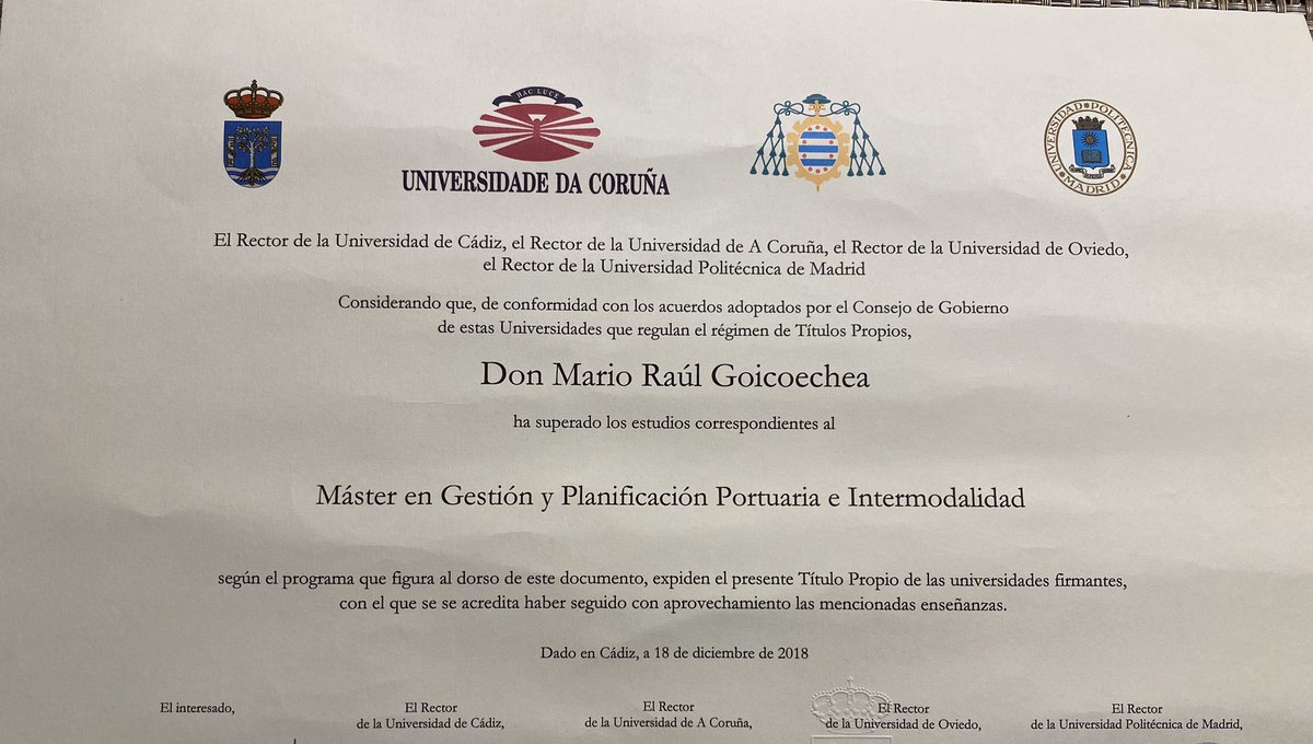 GoicoecheaMario's tweet photo. Recibí el Título de Mastria!!!! https://t.co/SDQcVmnCnB