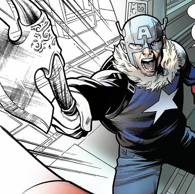Adr_Ben's tweet photo. CAPTAIN AMERICA (& Jarnbjorn) from last year's War of the Realms Strikeforce: The Land of Giants #1. Pencils by Jorge Molina, inks by Adriano Di Benedetto and colors by David Curiel
--
#marvel #comics #avengers #waroftherealms #marvelcomics #captainameri… https://t.co/BCUZPrtsl5 https://t.co/HW7NcW7OO2