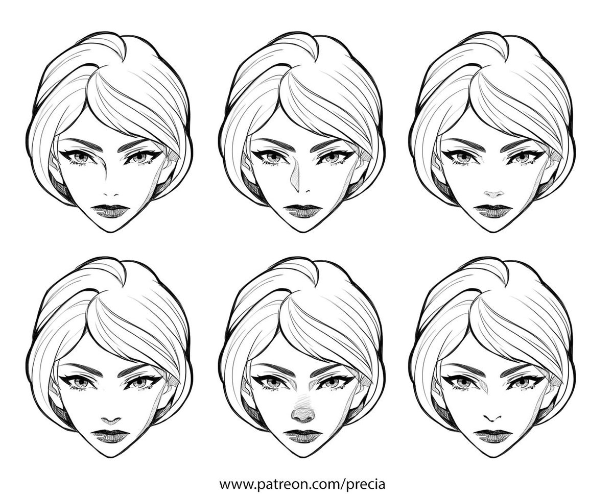 DeviantArt's tweet photo. Altering only the nose, Precia uses several examples to show how much it can change the face. 

Check out “Noses types” by Precia-T: https://t.co/9k5e1piYQP 
#Education #FaceTutorial #ArtTips https://t.co/IF9rIoIs6j
