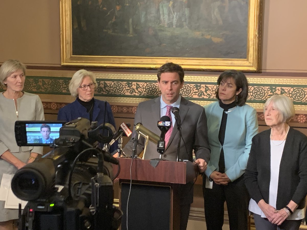 (1/2) At a post budget address press conference, Senate President <a href="/TimAsheVT/">Tim Ashe</a> , Senate Finance Chair Ann Cummings, and Senate Appropriations Chair Jane Kitchel praised the Governor’s inclusion of a call to make Vermont more welcoming to new Americans.