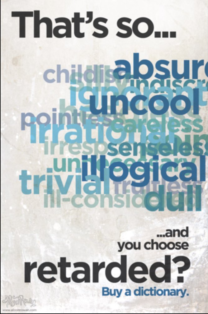 January 20-24 is #NoNameCallingWeek &amp; a great time to pass <a href="/RepKayKhan/">Kay Khan</a>'s H141 to replace the words "mentally retarded" with "intellectual or developmental disability" in MA laws. #WordsMatter  #KindnessInAction malegislature.gov/Bills/191/H141 cc: <a href="/GLSEN_MA/">GLSEN Massachusetts</a> <a href="/GLSEN/">GLSEN</a>