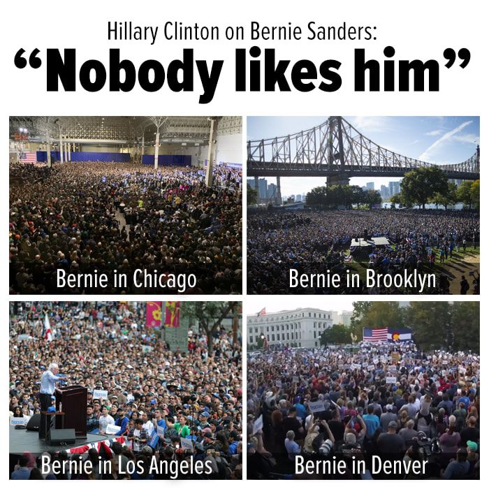 #ILikeBernie

Just a selfie from Nobody!