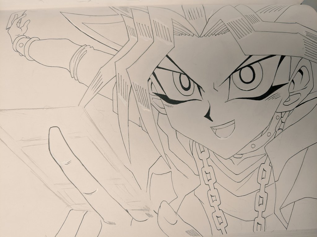 So taking a small break from the DB art this week. It's my birthday tomorrow, and I have other things in general to focus on for the rest of the week, PLUS Kh3 dlc on Thursday. Until then enjoy this Yugi I made last week.