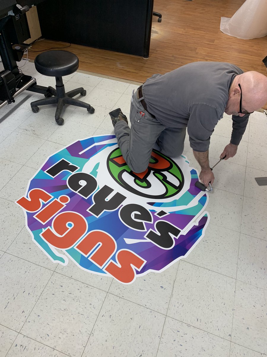 RayeSigns's tweet image. Floor graphics catch the eye. #floorgraphics #highlevelsbestsignshop