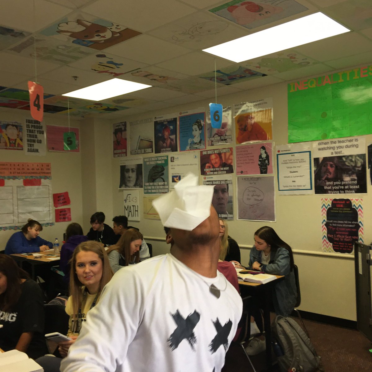 KortneyLovesMTH's tweet photo. Probably my favorite day in Stats, Confidence Interval Olympics...random activities(designed to make me laugh) to collect data so that Ss can create confidence intervals for the population mean. This year I added a Kleenex event π #WeSlayMath #ourFISDstory #LibertyLearns https://t.co/OyLaDXylH3