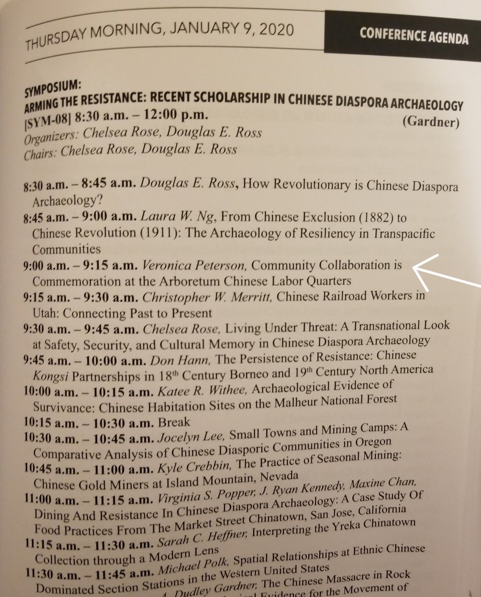 ACLQProject's tweet photo. We were very proud to have Veronica (@sun_peterson) represent the ACLQ Project in a fabulous session on Chinese Diaspora archaeology at #sha2020 in #Boston too! 
Congrats Veronica on a wonderful paper. Congrats Chelsea Rose and Doug Ross on a fantastic session! https://t.co/H0TB9ttIdd