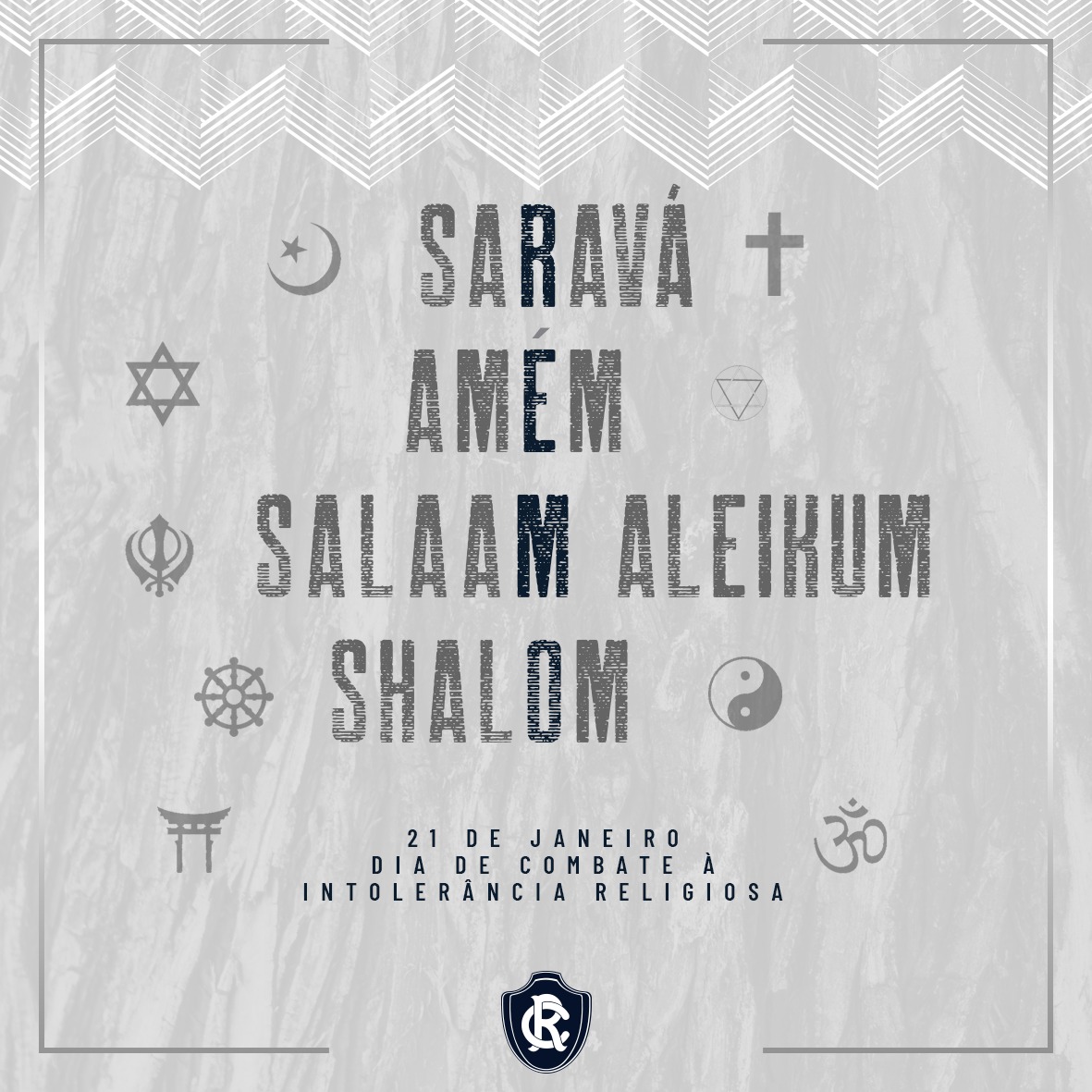 Mais respeito, mais tolerância, mais amor. A beleza da fé está na diversidade. O Remo é o clube de todos os povos e de todas as crenças! 

#OReiDaAmazônia