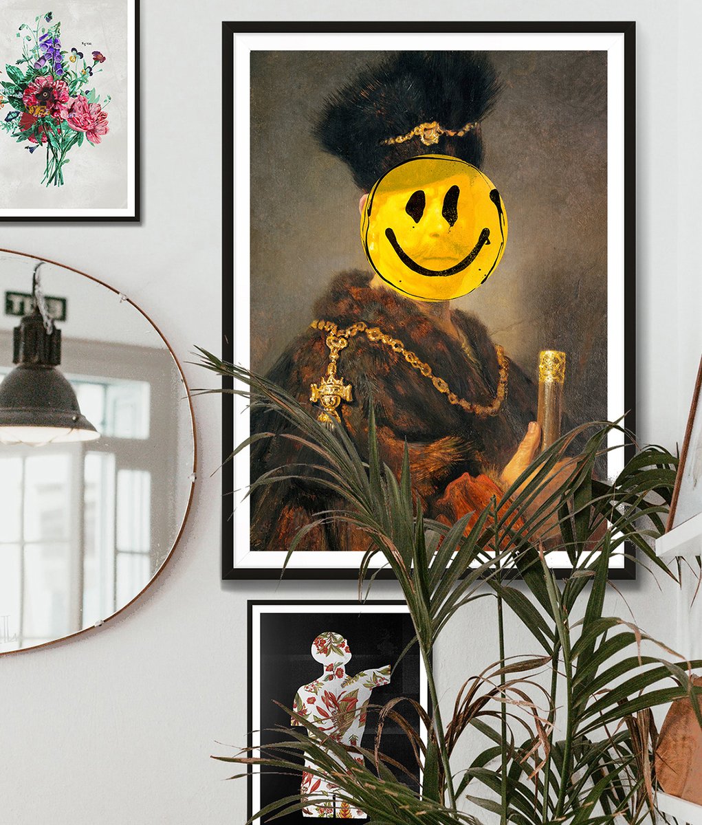 InkAndDrop's tweet photo. The Nobleman Smiley! One of our most popular new prints from the TWISTED HISTORY category. The prints where we have fun with old classic paintings... 🔥😀😜 https://t.co/fywbhqmu4i
#mydiymydecor
#homeobsessed
#lovemydecor https://t.co/bpTFWswU4P