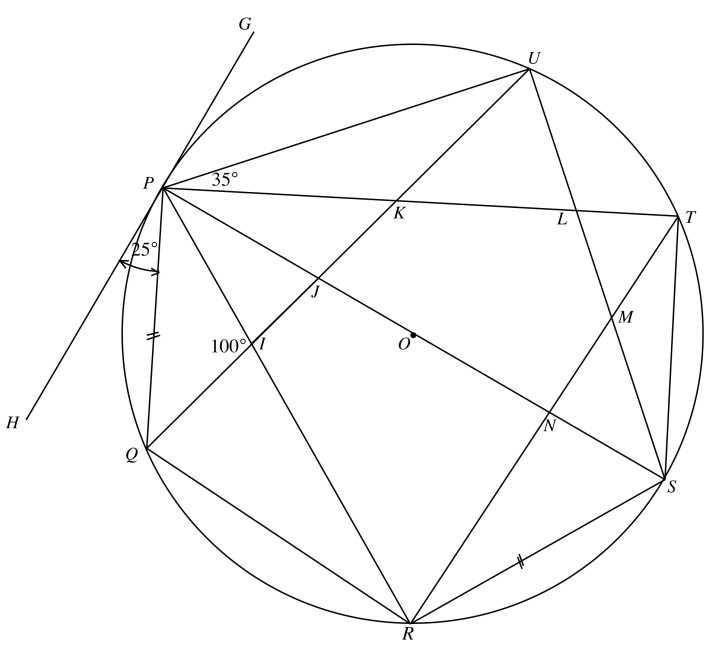 Inexplicably complex angle chasing diagram