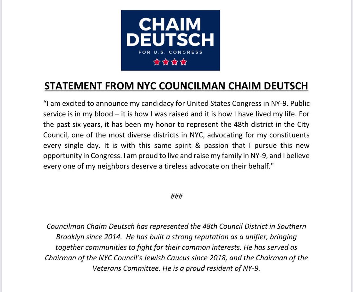 Councilman Deutsch Chaimdeutsch Twitter