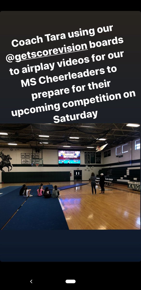 GetScoreVision's tweet photo. The folks at @dccsorg are among the most creative ScoreVision customers when it comes to finding unique ways to use their video boards outside of game time. Check out the latest #alternativeuse idea from Delaware County Christian School! #videoscoreboard #technology #innovation https://t.co/hCV6krfjkA