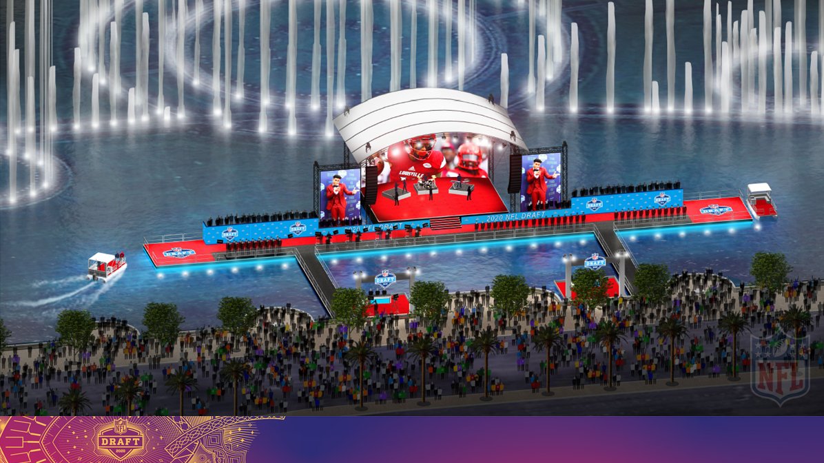 Vegas doing it big for the 2020 NFL draft 🤯

The red carpet stage will be on the water at the Bellagio fountains, and players will be brought there by boat. 

The main draft stage will be constructed next to Caesars Forum.

(via <a href="/ClarkCountyNV/">Clark County Nevada</a>)