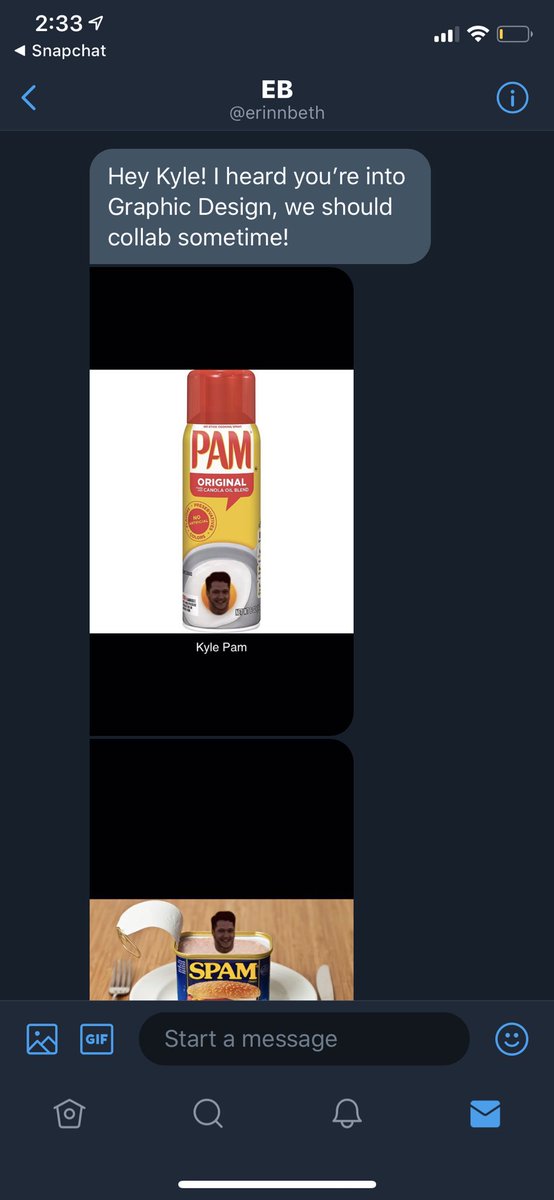 Kyl3Sam's tweet photo. Attention user @erinnbeth you have been banned from my dm’s until further notice. Please take this time to reflect on our community guidelines. We hope to see your content improve in the future https://t.co/TjnIFolF9K