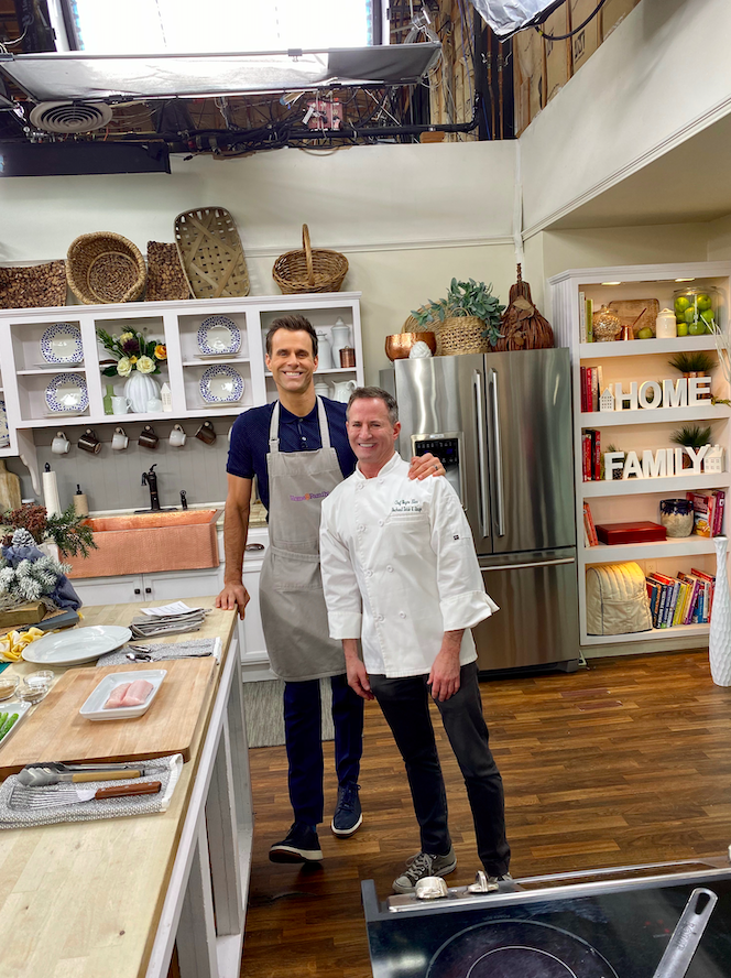 CateringCrumble's tweet photo. Our very own @chefwaynela is on set today at @HomeandFamilyTV. Wanna know what dish will he be making? Stay tuned tomorrow 10am ET/PT and 9am CT on @hallmarkchannel! https://t.co/CwmMrMEYGX