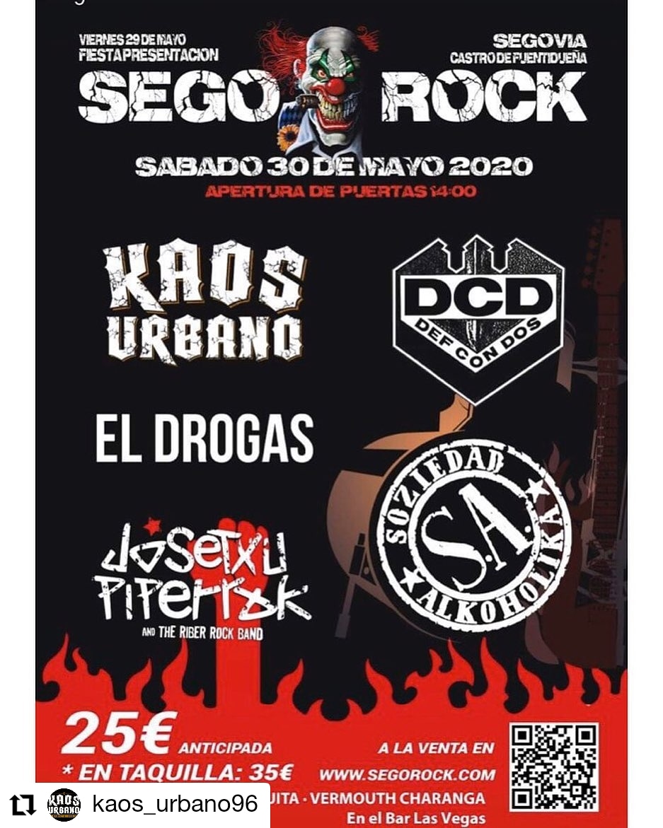 POTENCIALHC's tweet photo. Entradas anticipadas a la venta en @POTENCIALHC para el "Sego Rock 2020"
#segorock https://t.co/LCT9jbA768