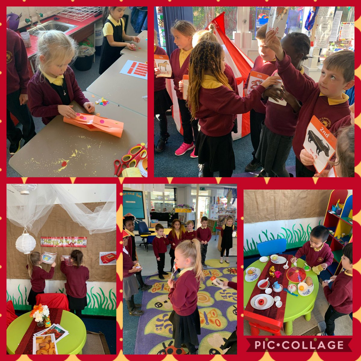 StAlbansSchool1's tweet photo. #SACPSFP beginning preparations for Chinese New Year and acting out the story of how the Chinese calendar was created🐀@twinklresources #SACPSKUW https://t.co/bpROaBRkPy